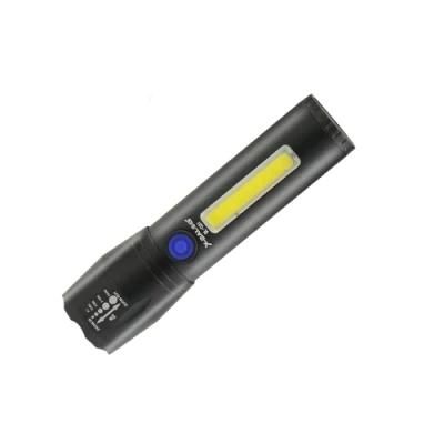 Goldmore1 Hot Selling Different Sizes Cheap Rechargeable 18650 Plastic COB LED Flashlight