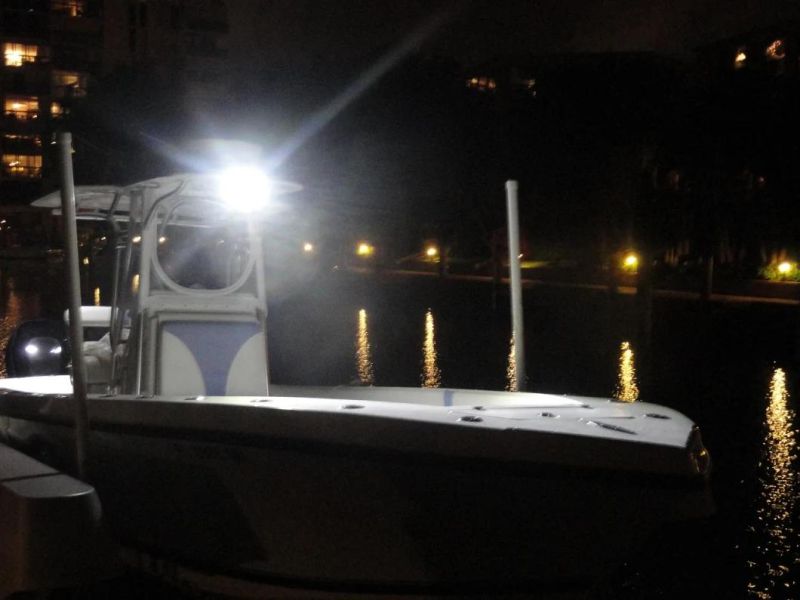 6 Inch Oval Flood Beam Deck Lights Marine T-Top LED Lights Fog Light