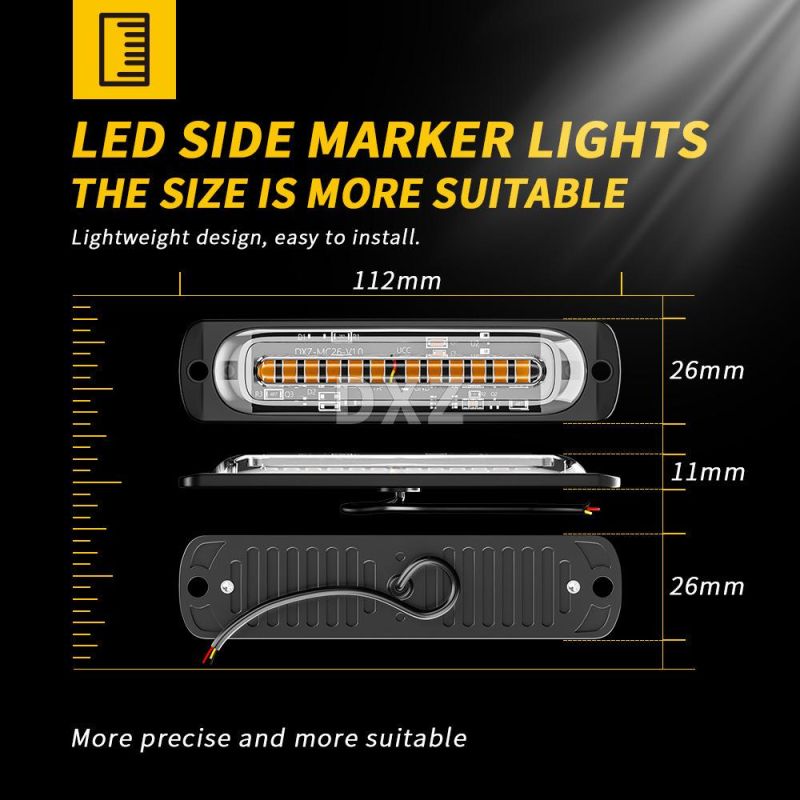 Dxz 12LED Flash Warning Strobe Light 36W Surface Mount Emergency Lights for off Road Vehicle ATV SUV Trucks