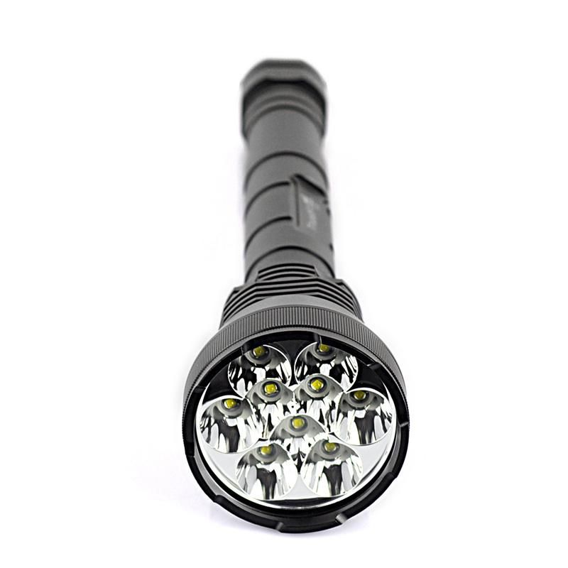 9t6 11000lm Rechargeable Aluminium Alloy LED Flashlight for Outdoor