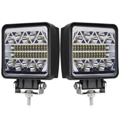 42 LEDs 5 Inch Square Round Faro LED Auxiliares Auto Moto Alta Baja off-Road LED Work Light Auto Lamps Car LED
