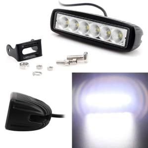 12V 24V 18W 6LED Light Bar 18W Work Light Offroad LED Lights for Trucks Tractor Auto Light Spot Flood Driving Light