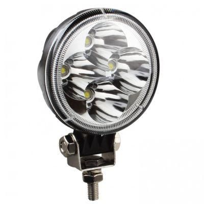 Round&#160; 12W 6000K Waterproof Spot Flood LED Car Lamp Working Light for Motorcycle / Tractor / Boat / 4WD Offroad / SUV / ATV