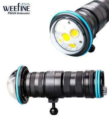 Bigger Beam Angle Wide Lens Underwater Scuba Diving Light with OLED Display