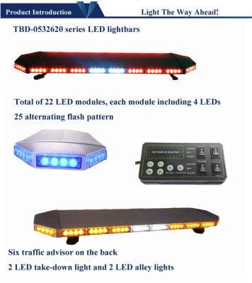 Blue LED Warning Light Bars