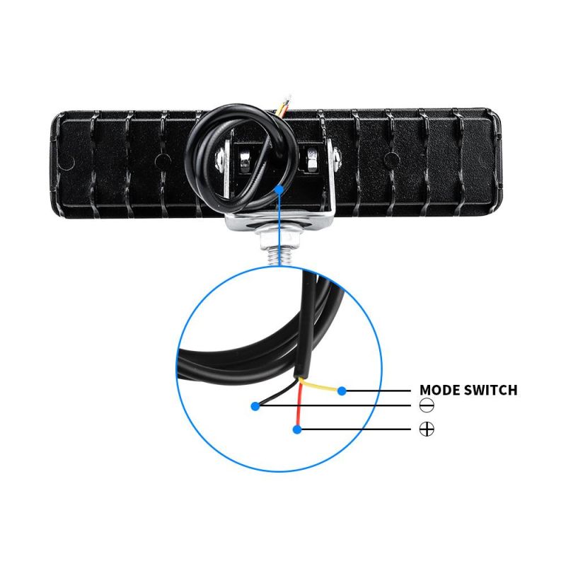 Dxz 6inch 14SMD One Font Spot Single Row Flash LED Light Bar for Truck LED Work Light for SUV Vehicles