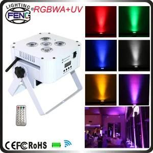 5X6PCS RGBWA+UV Battery Operated Color Changing LED Lights