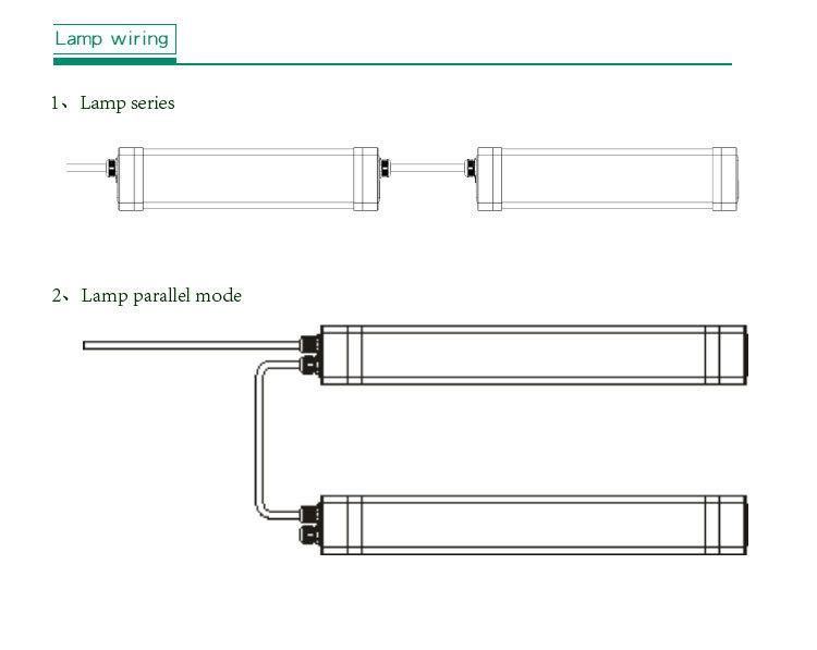 Safe and Reliable 40W 50W LED Batten Light Linear Fixtures Tube