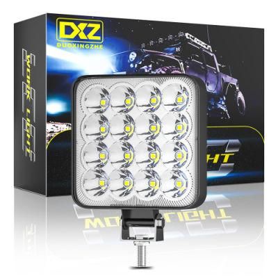 Dxz New 16LED 48W Spotlight Truck SUV Work Light 4X4 Offroad Car ATV UTV for Jeep Motorcycle LED Auto Light Factory