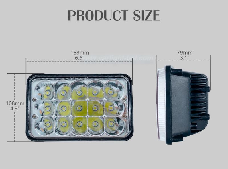 LED Headlights 7X6 Headlamp LED Car Light