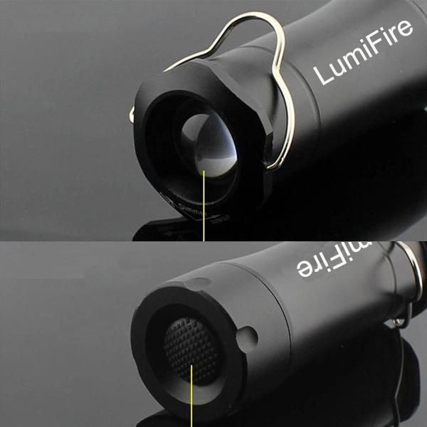 Dry Battery Source Zoomable LED Flashlight Torch Lamp