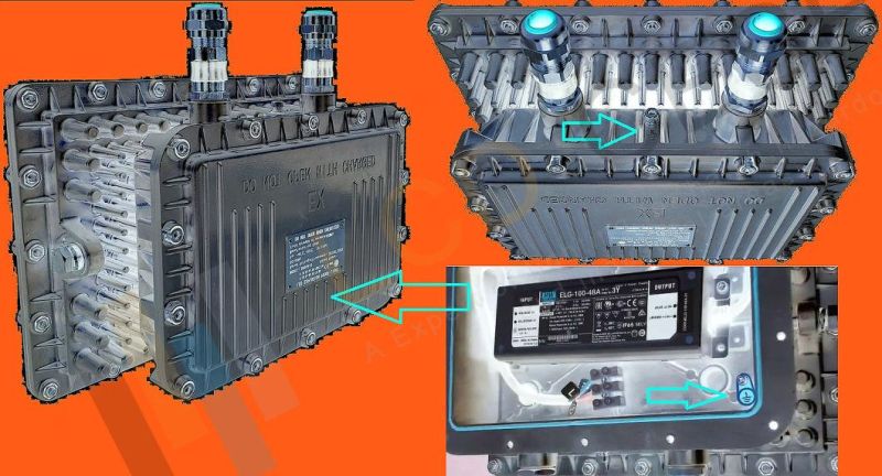 Iecex Qar System Factory Manufacturer Unique True Optic 150W LED Ex Flood Oil Plant Light Lighting for Project Gas Station and Area Lighting Application IP66