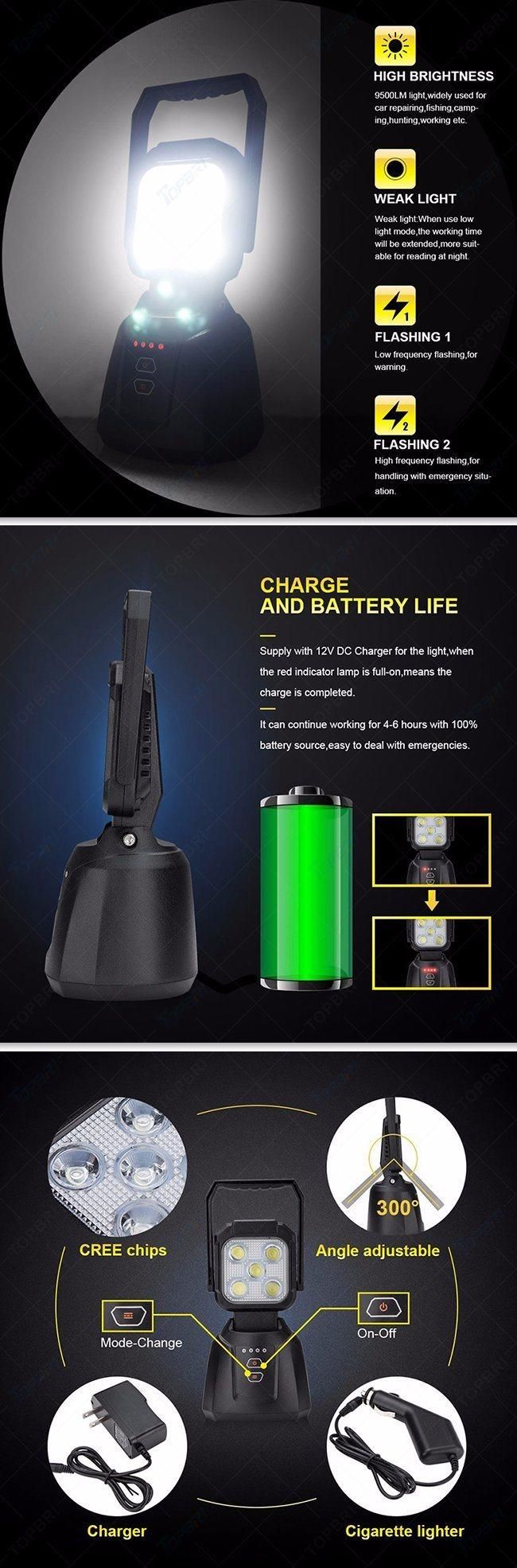 15W Magnetic Flood Car Light Emergency LED Rechargeable Auto Work Lamps