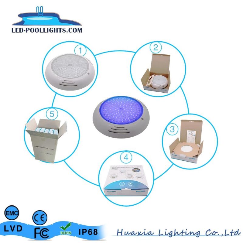 18watt Wall Mounted Resin Filled IP68 Underwater Poo Light for Polypropylene Pool or Liner Pool