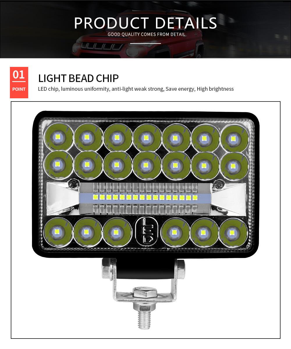 Dxz 4inch 36LED 108W Spot Flood Combo LED Driving Fog Light Truck 4X4 Auto Square Lamp Car LED Work Light