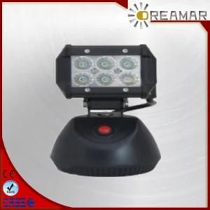 18W 1500lm Auto LED Car Work Light with Charge