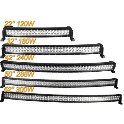 4X4 120W 180W 240W 288W 300W LED off Road Double Row LED Light Bar