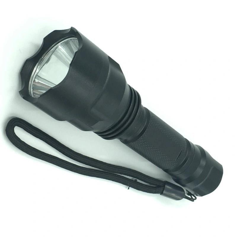 LED Waterproof Rechargeable Aluminum Torch C8 T6 Tactical Flashlight
