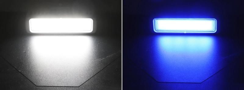 6481wb LED Marine Lights LED Signal Lights 6.0 Inch 48W 3300lm White Blue Flood Beam