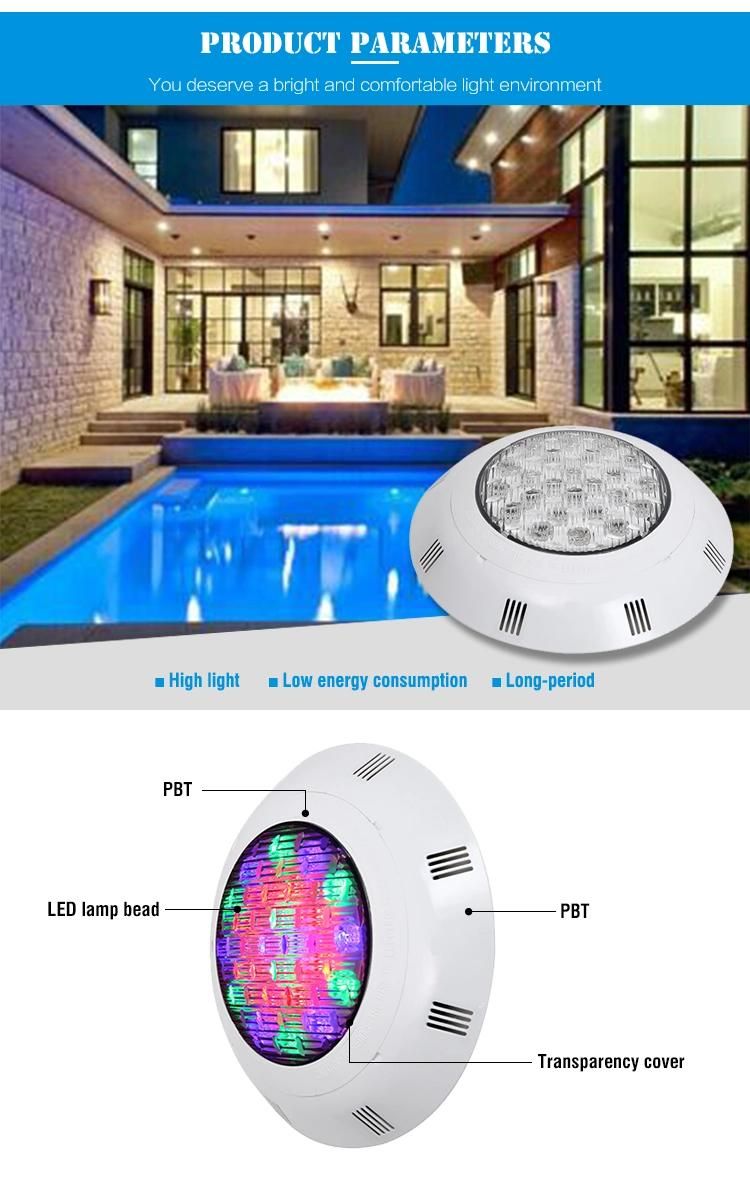 Swimming Pool Products IP68 ABS Material Underwater LED Light
