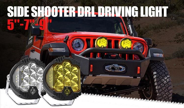 Dual Side Shooter Combo 5inch 7inch 9inch Offroad Bumper Driving Fog DRL LED Work Light