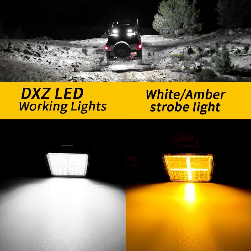 Dxz 4inch 117W 59SMD Ultra Bright Light 4X4 Tractor Truck Light off Road Drivinglight with DRL Fog Light Worklight for Jeep ATV UTV SUV Lighting