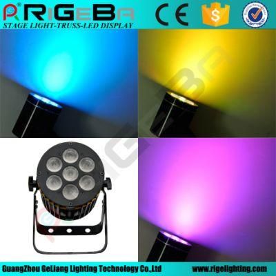 7X10W RGBW 4in1 or White LED Aluminum Stage PAR Can Light