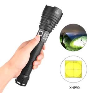 Factory Price Rechargeable Torch Tactical Night Hunting Aluminum Alloy Xhp90 Flashlights