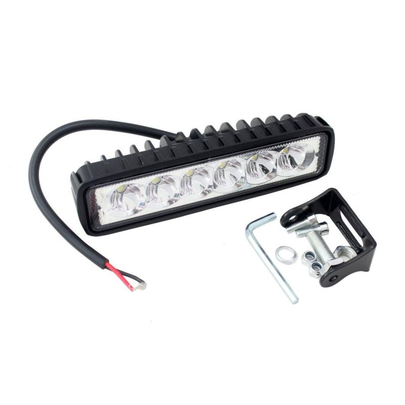 off Road 6" LED Light Bar 18W Work Spot Driving Fog Lights for Truck SUV Boat