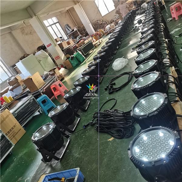 Whtie 54PCS 3W DMX Waterproof LED PAR Can Stage Light