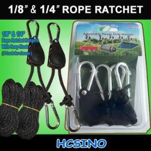 Hydroponics 1/8&quot; Rope Ratchet Light Rope Hangers