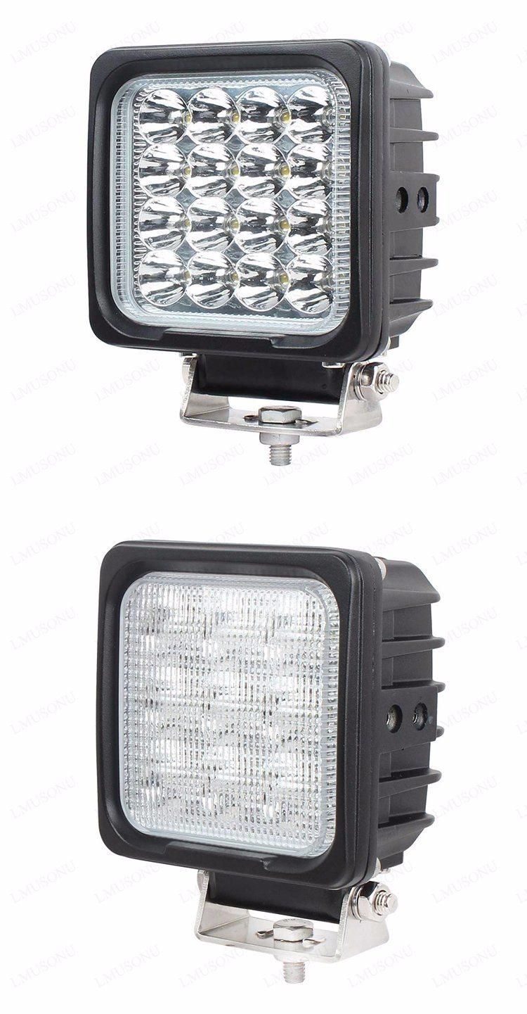 Car Light 48W 4" Square Heavy Duty LED Work Lamp