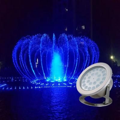 Waterproof RGBW Colorful DMX LED Underwater Light Musical Fountain Swimming Pool Spot Lighting Stainless Steel Pool Lamp for Pool