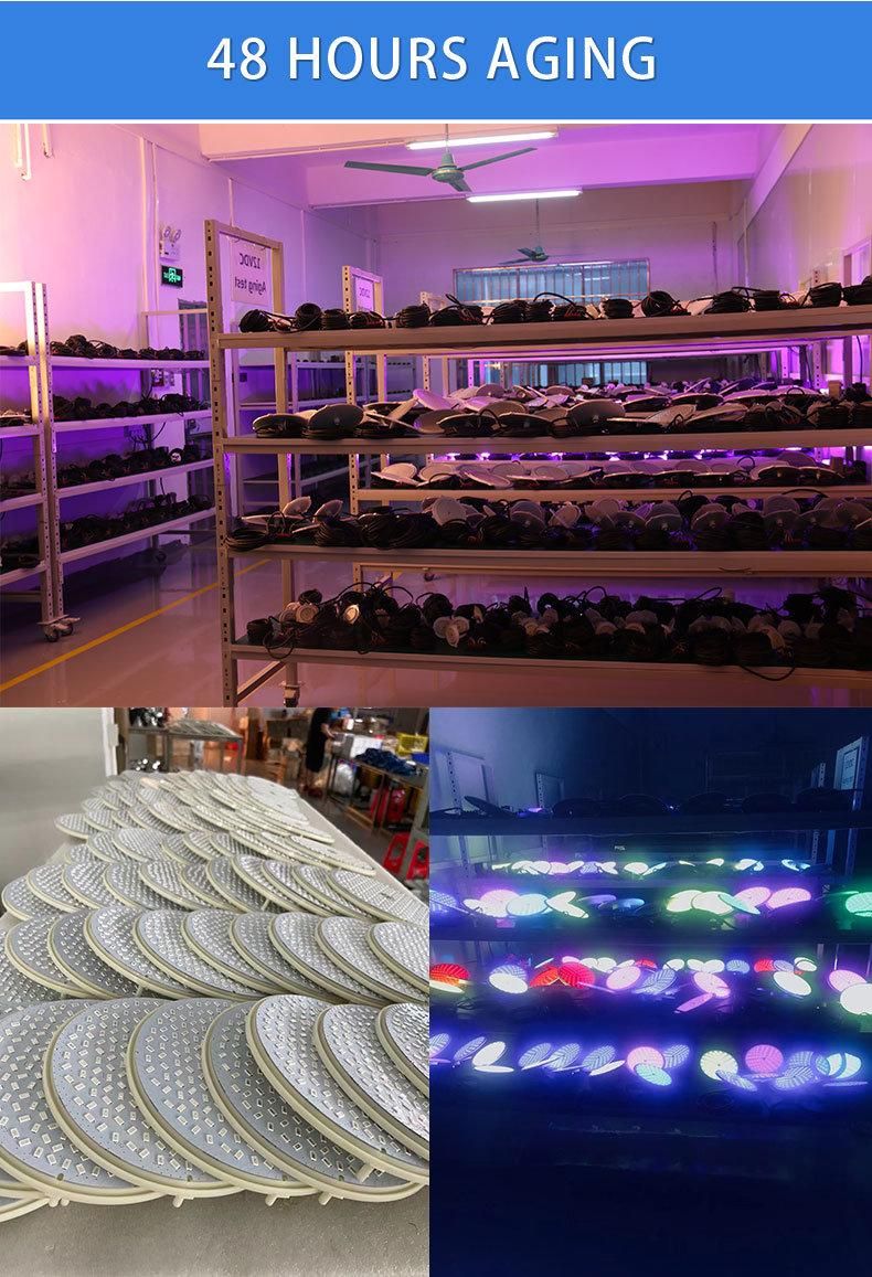 42watt Color Changing IP68 Waterproof Resin Filled Flat PAR56 Pool Underwater Lighting LED with 304ss Nice