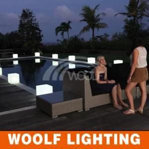 LED Cube Seat Lighted up Swimming Pool Lights