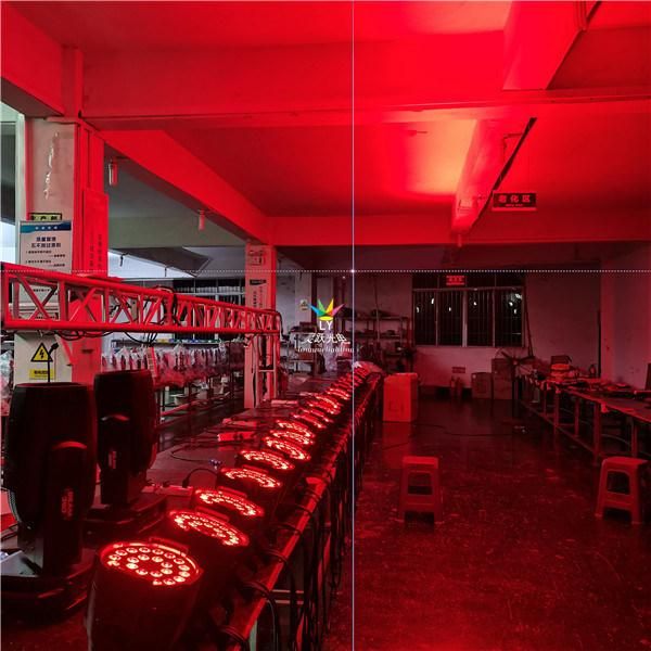 Indoor 24X18W Rgbwauv 6in1 DJ Disco DMX LED PAR Can Stage Light