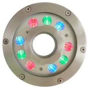 Hot Sale 18W Waterproof DMX 512 RGB Color LED Underwater Fountain Light