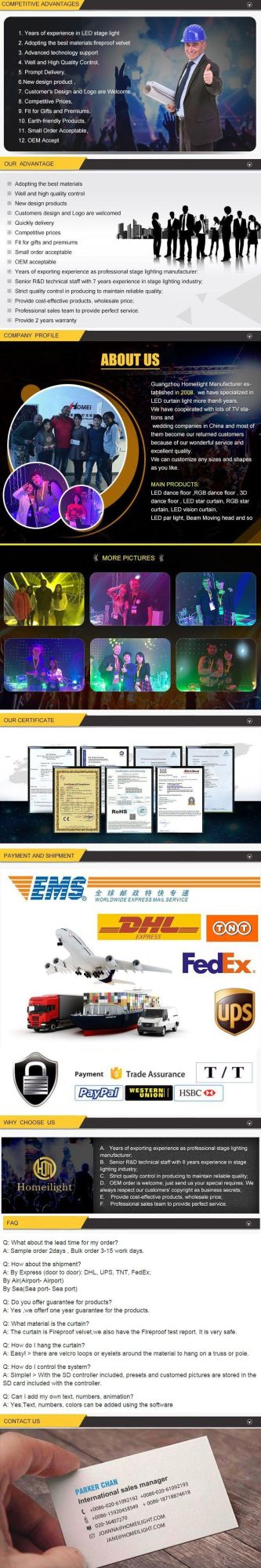 36*3W Golden Matrix Light for Wedding Stage Background Effect Lamp