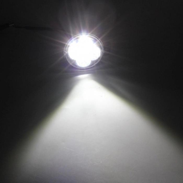 12W 4X4 Work Light for Offroad Jeep Motorcycle ATV Truck 12V 24V Spot Flood Round 3 Inch 12W LED Spotlight Auxiliares Auto Moto Alta Baja Barra De Luz De LED