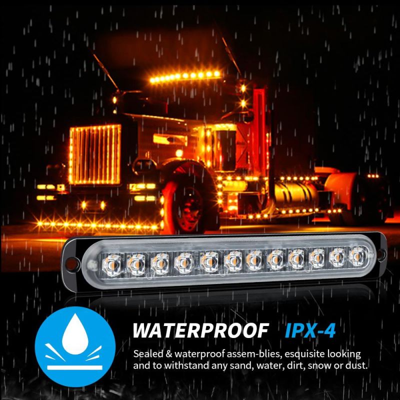 Dxz Auto Lights Accessories Lighting 12V-24V 12LED 36W Car Motorcycle Truck Emergency Warning Flash LED Strobe Light