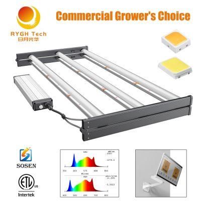 Foldable High Power PRO LED 650W Strip Grow Light Samsung Lm301b /281b+ Osram 660nm