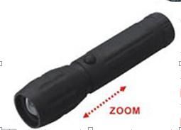0.5W Zoom Function ABS Material Rubber LED Flashlight (TF-8250A)