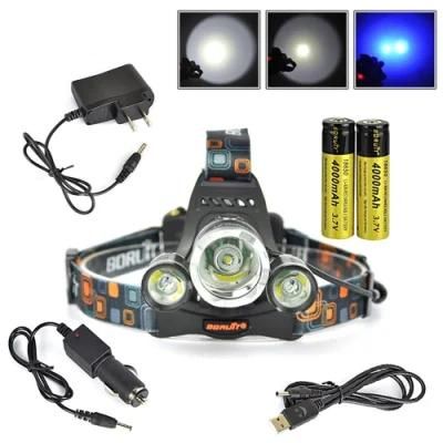 Rechargeable LED Blacklight Headlight Pet Urine Detector UV Headlamp