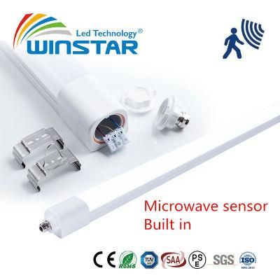 Mircrowave Sensor Built-in LED IP65 LED Triproof Light 1.2m 36W