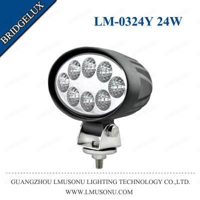 LED Auto Light Round Waterproof Car LED Work Light 12V 24W 4.3 Inch
