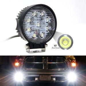 27W LED Work Light Offroad Flood Beam Waterproof Driving Lamp