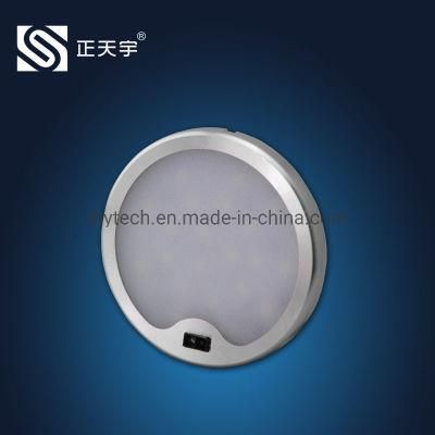 Dimmable Ceiling Light LED Hand Motion Sensor Round LED Puck Lighting for Cabinet/Furniture/Wardrobe