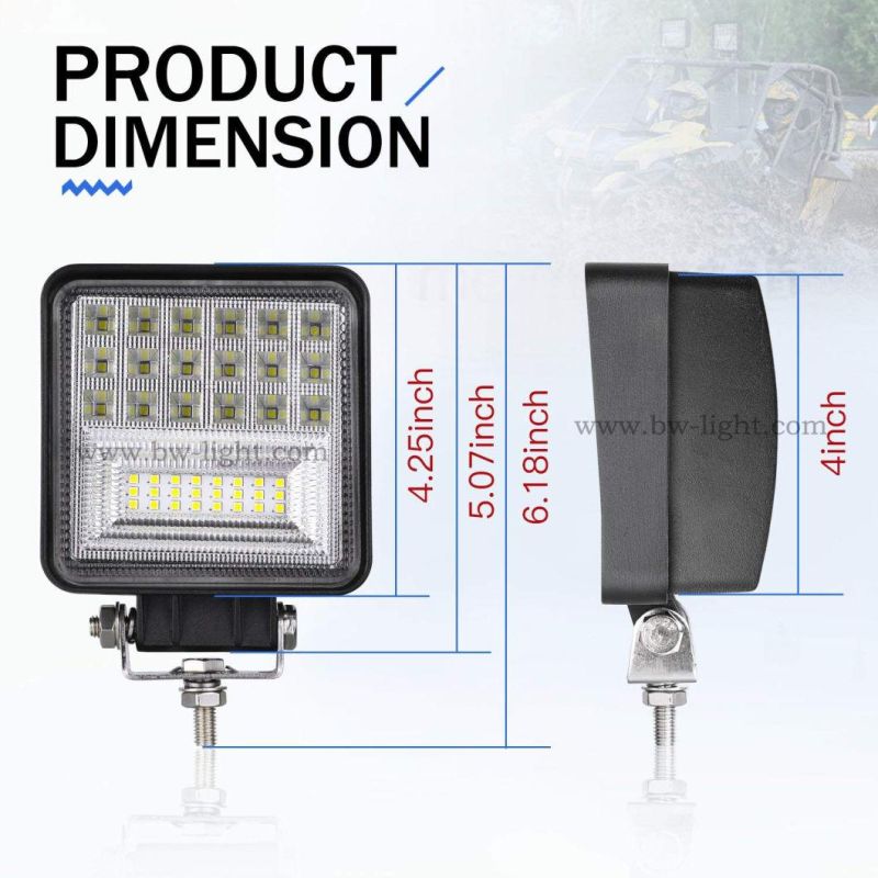 Super Brighten Square SMD 3030 LED Work Light for Car