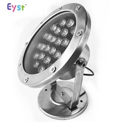 IP 68 LED Underwater Light Stainless Steel RGB Lamp LED Underwater Light