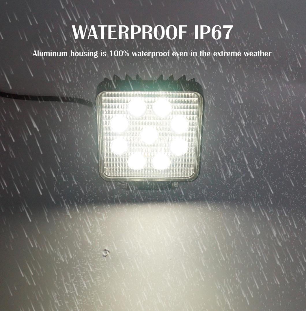 5 Inch LED Square Fog Work Light Pods Flood Round Lights off-Road Lights LED Lights (GF-009Z03A)